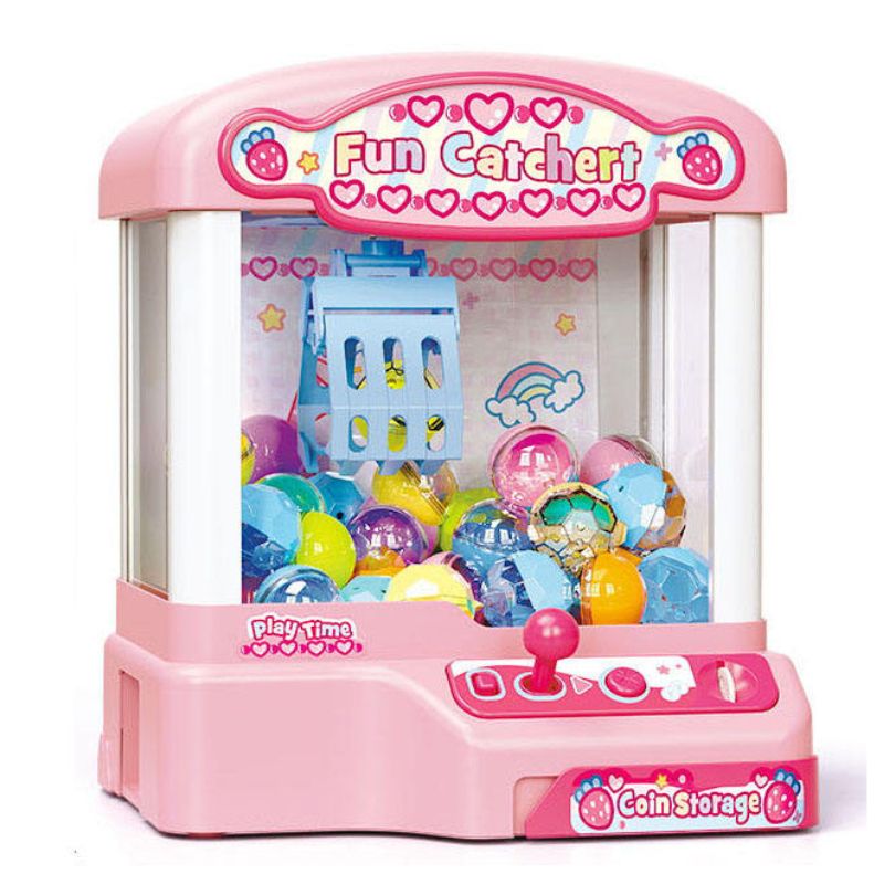 Máy gắp bóng mini màu hồng – Trò chơi gắp thú siêu hấp dẫn tại nhà