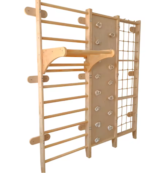 Bộ Đồ Chơi Vận Động Khung Gỗ Leo Trèo Trong Nhà Cho Bé Từ 2–10 Tuổi