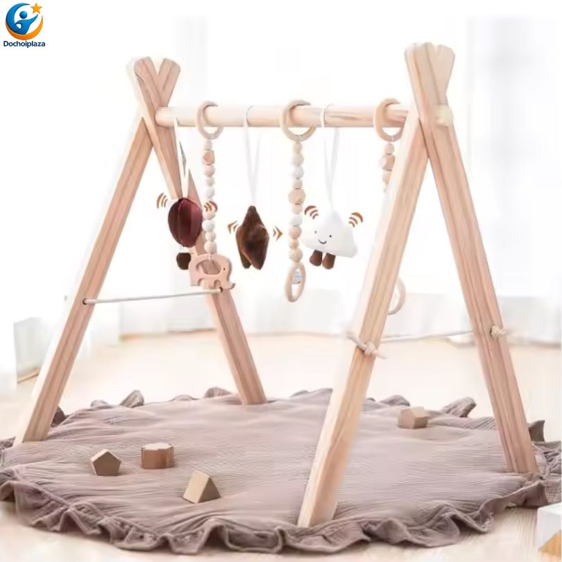 Kệ Tập Gym Gỗ Chữ A Cho Bé – Phát Triển Vận Động Từ Những Ngày Đầu Đời