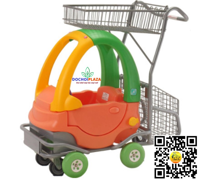 Xe chòi chân ô tô cho bé,xe ô tô đẩy hàng siêu thị cao cấp Size 1050x1100x650 Mm