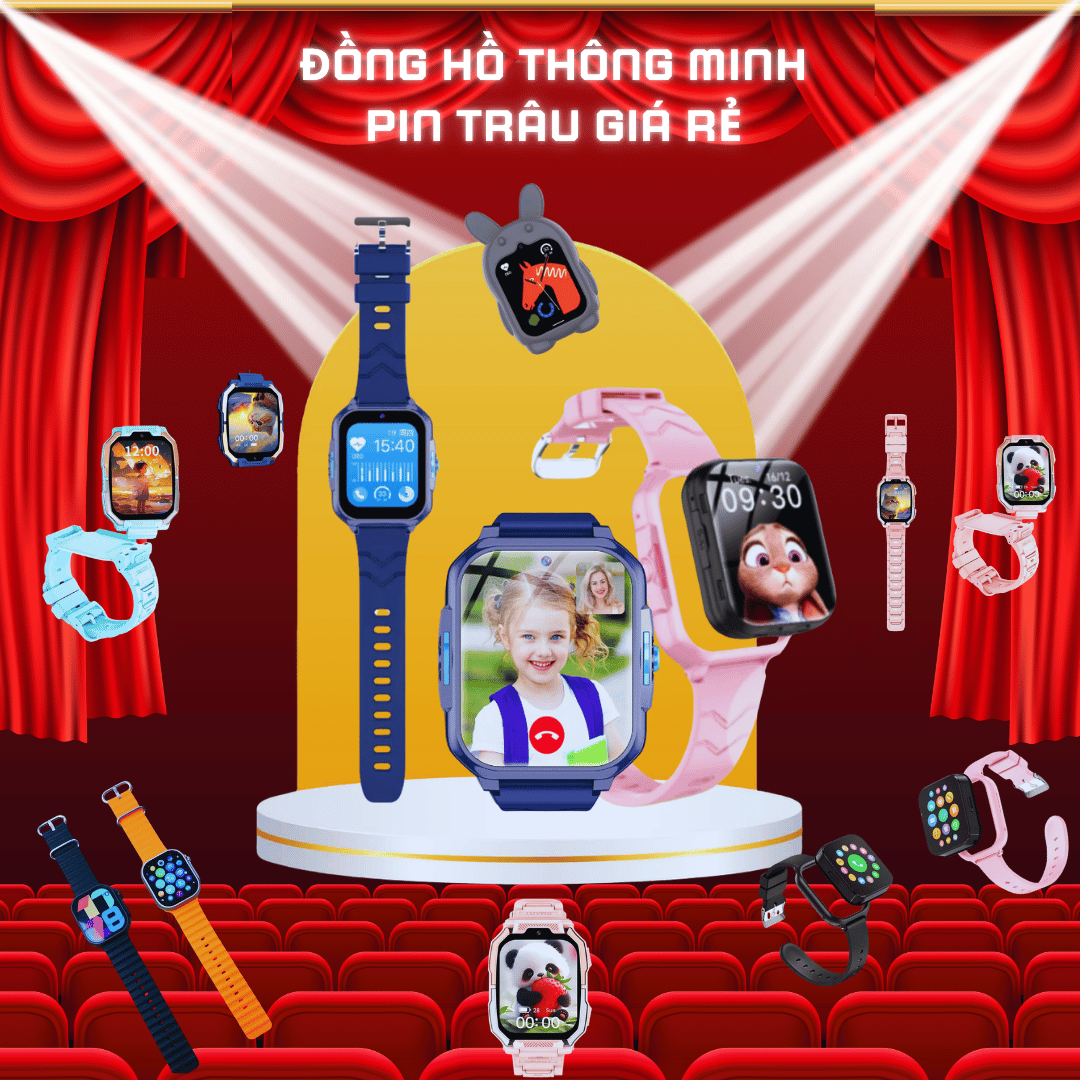 Đồng Hồ Thông Minh Pin Trâu Giá Rẻ