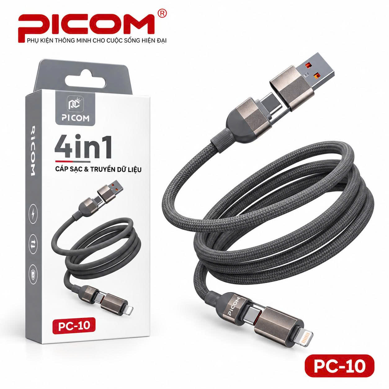 CÁP SẠC NHANH PICOM PC-10 – 240W