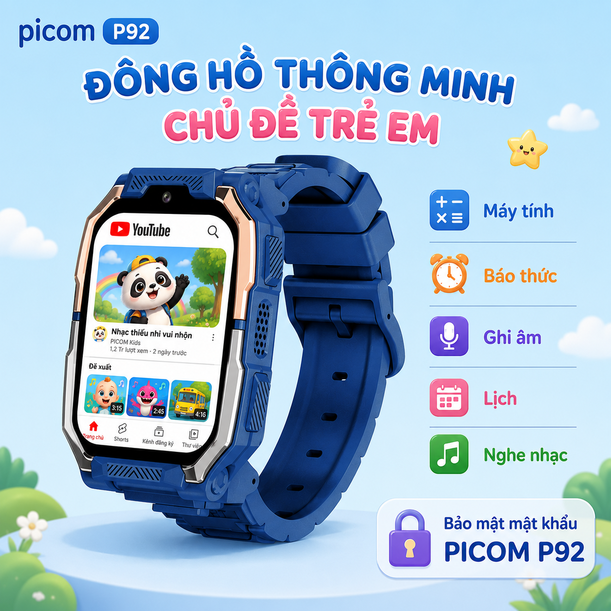 Đồng Hồ Thông Minh PICOM P92 Ultra