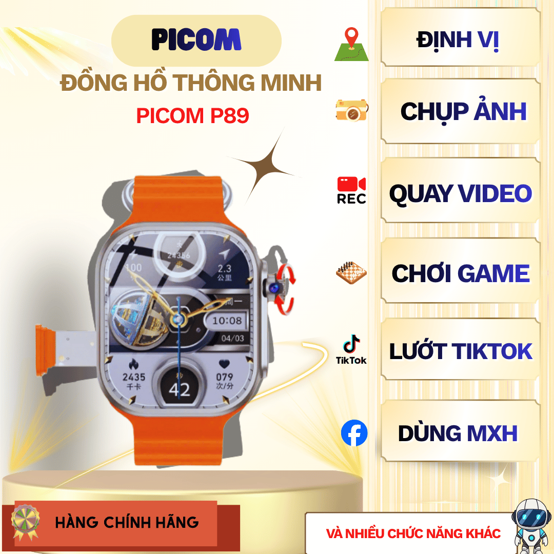 Đồng Hồ Thông Minh PICOM P89 Ultra