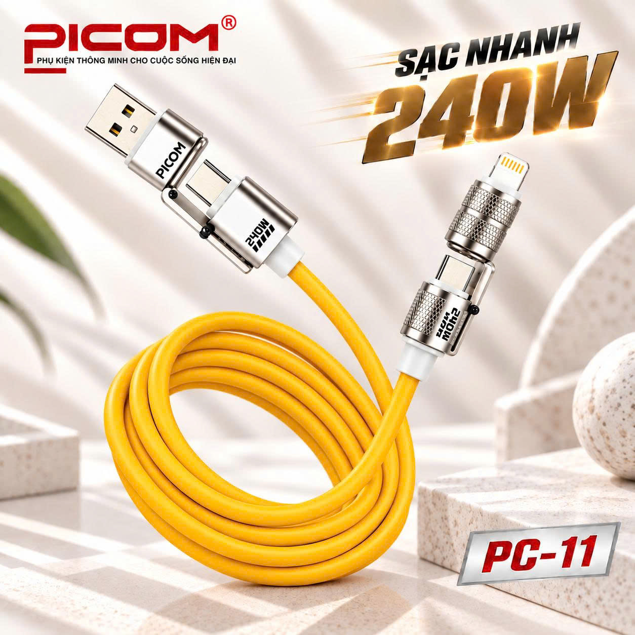 CÁP SẠC NHANH PICOM PC-11 – 240W