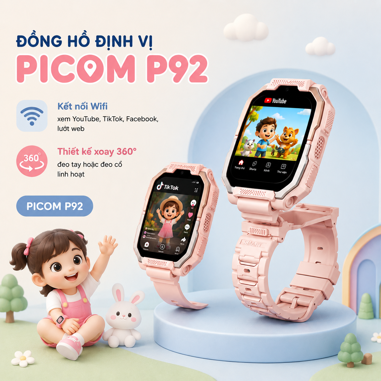 Đồng Hồ Thông Minh PICOM P92 Ultra