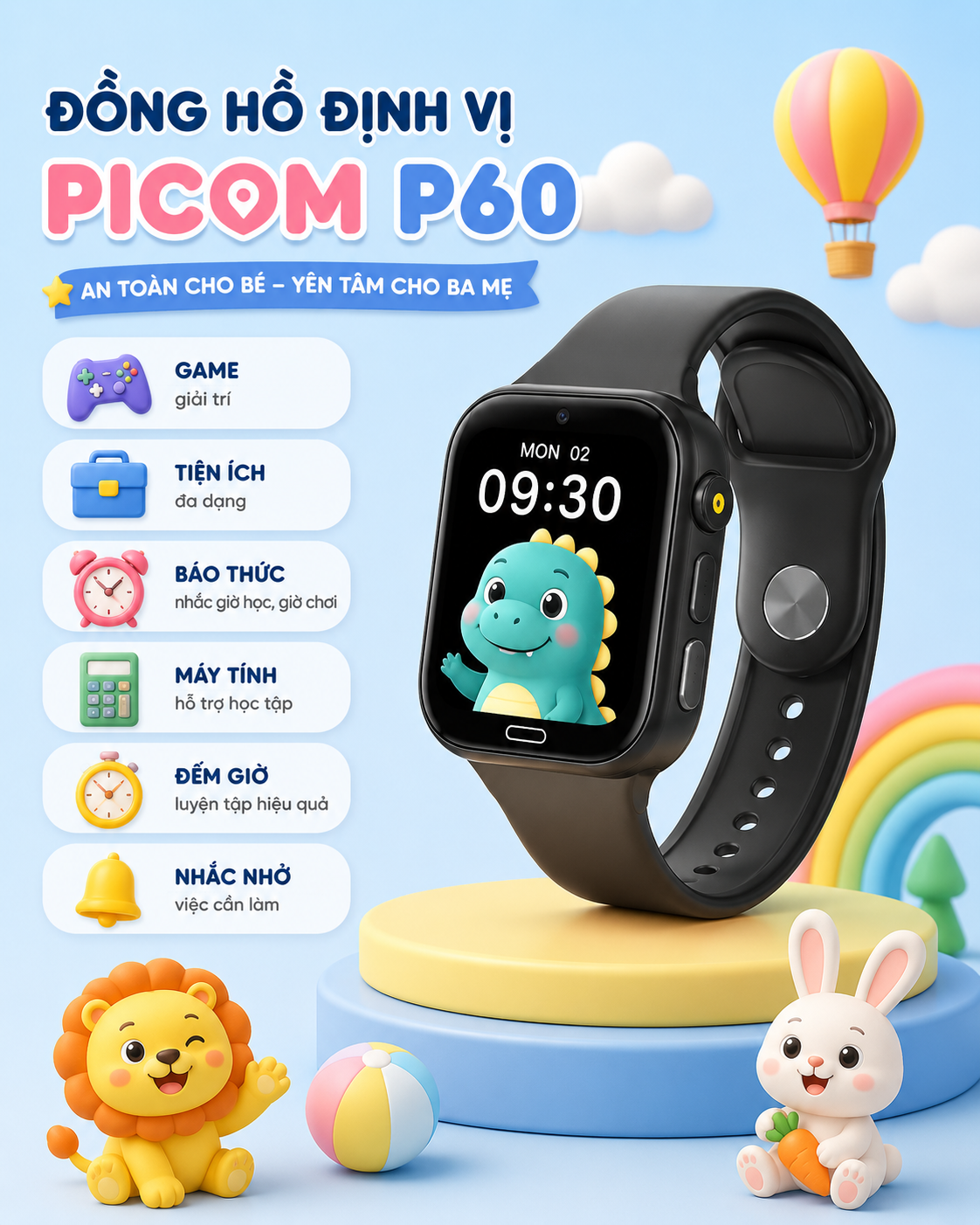 Đồng Hồ Thông Minh PICOM P60