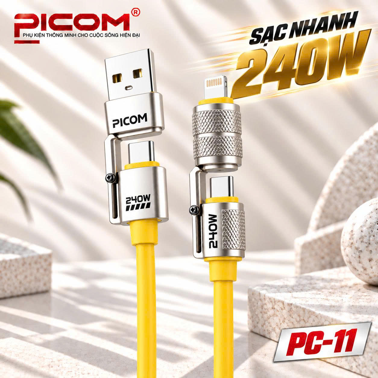 CÁP SẠC NHANH PICOM PC-11 – 240W