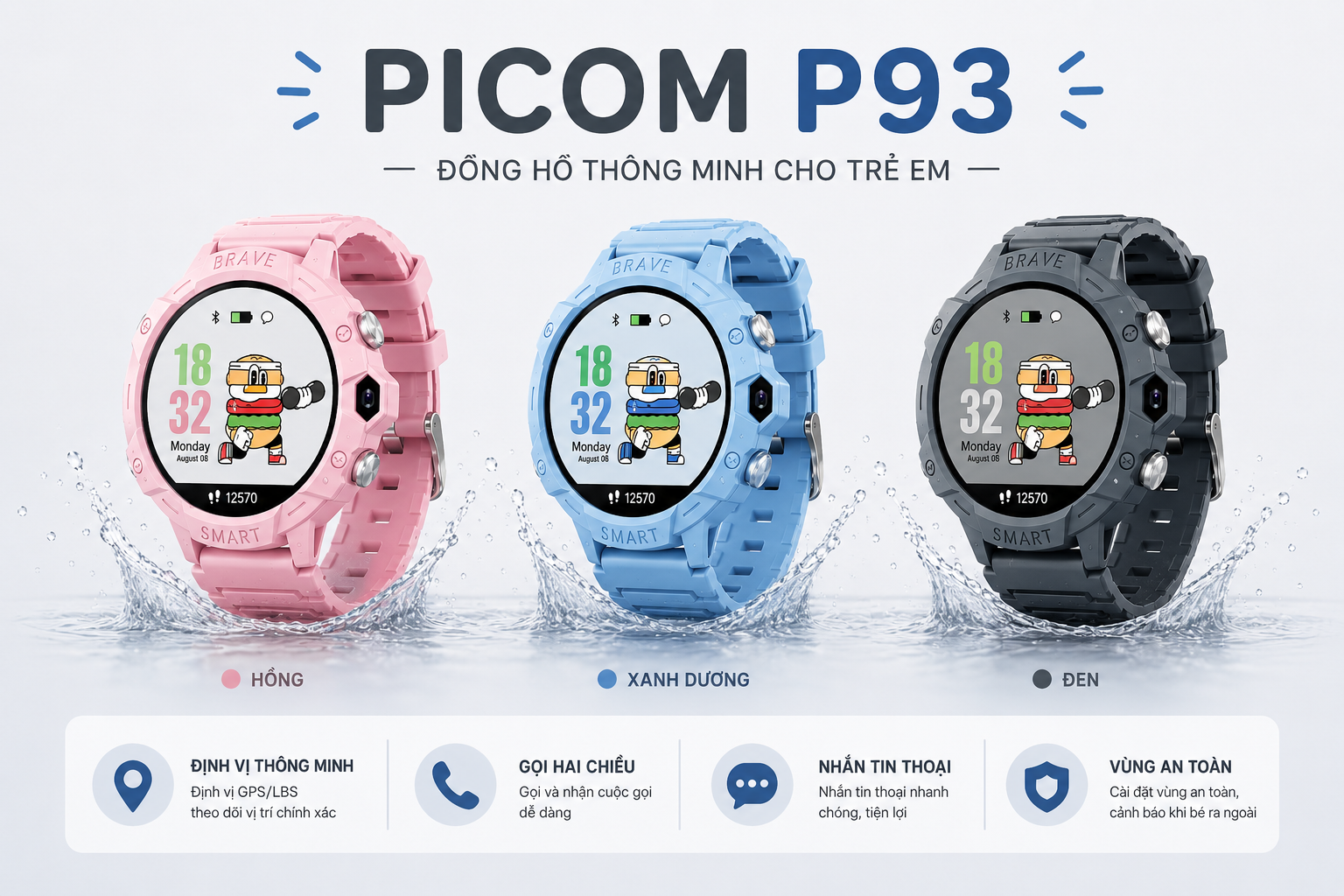 ĐỒNG HỒ THÔNG MINH TRẺ EM PICOM P93