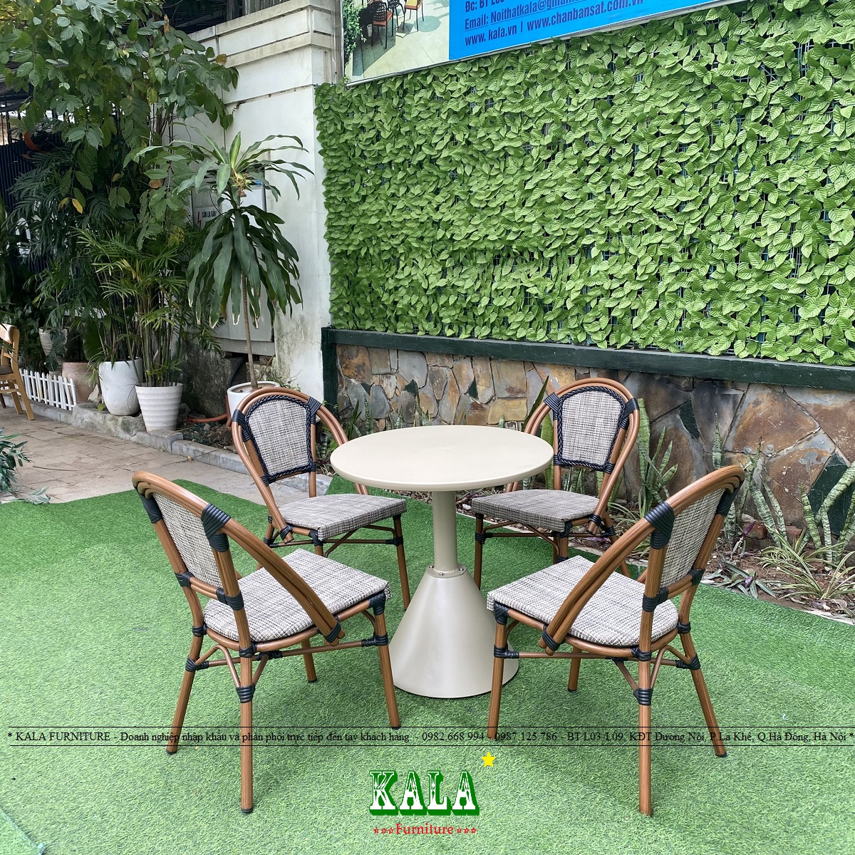 Bộ bàn ghế cafe BGC-H02