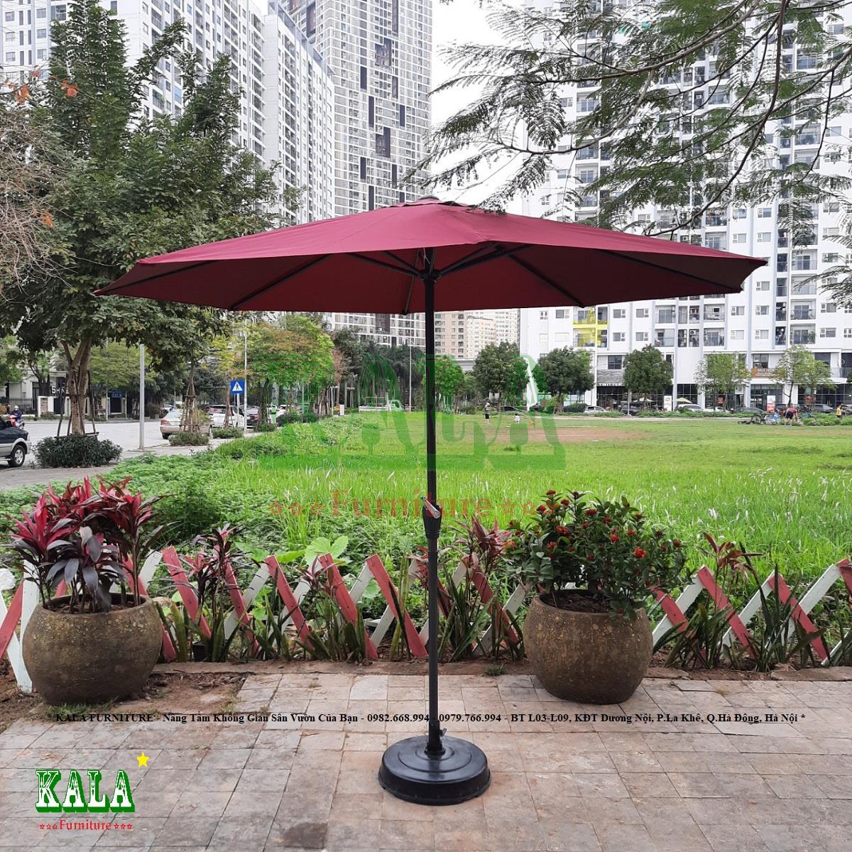Ô chính tâm sắt có tay quay màu đỏ