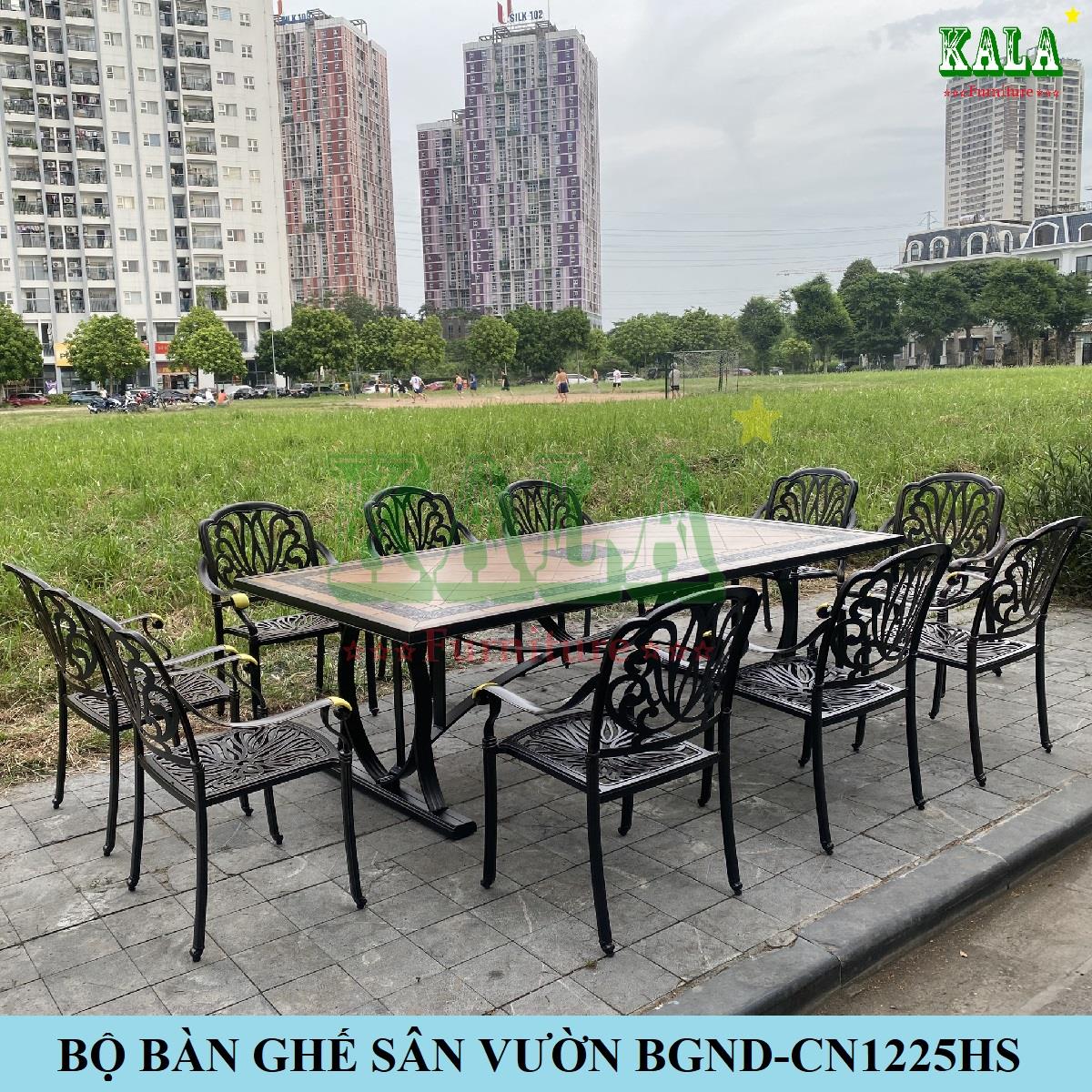 Bộ bàn ghế nhôm đúc BGND-CN1225HS