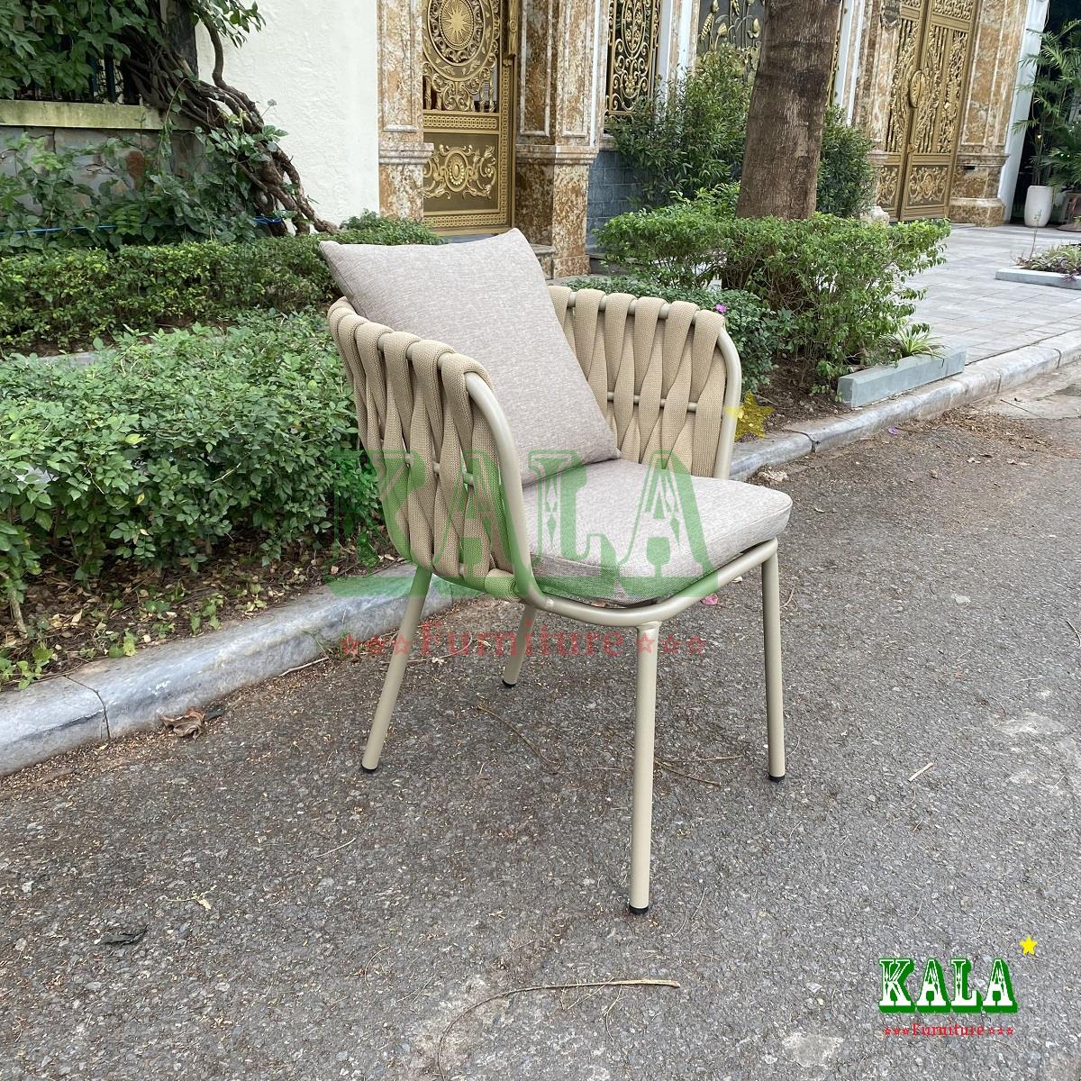 Ghế nhôm dây dù bản lớn Muurla