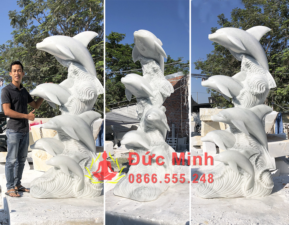 Top 9 Mẫu Tượng Cá Heo Đá Đẹp Nhất, Chuẩn Phong Thủy Cho Cảnh Quan Sân Vườn