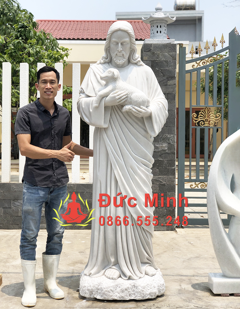 Top 11+ Mẫu Tượng Chúa Chiên Lành Bằng Đá Non Nước Đẹp Nhất Hiện Nay