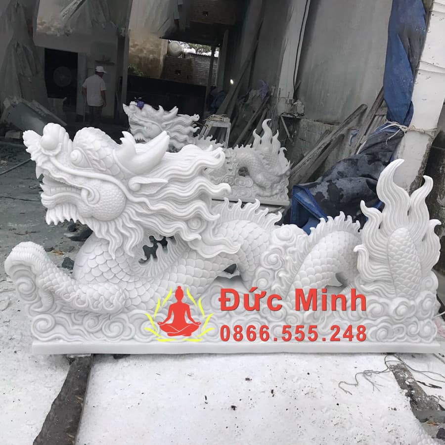 TƯỢNG RỒNG ĐÁ CẨM THẠCH ĐẸP