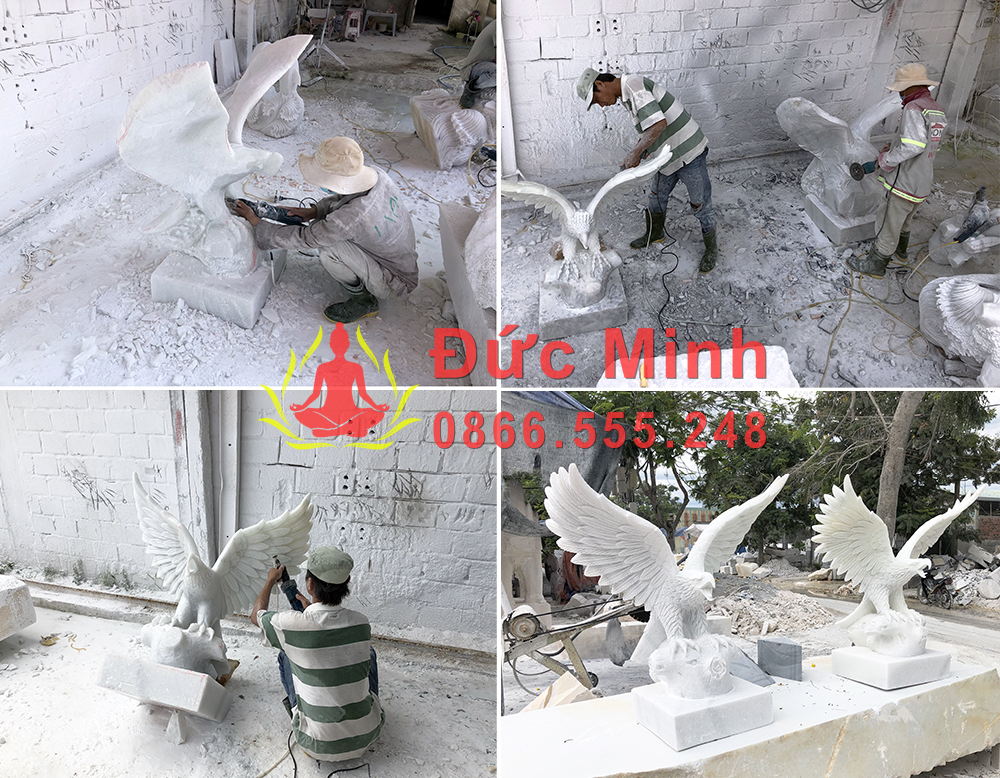 Những Nghệ Nhân Của Đức Minh Đang Tuyển Chọn Đá Nguyên Khối Và Đưa Vào Điêu Khắc Tỉ Mỉ