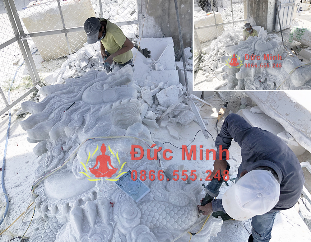 Bước 3/ Điêu khắc chi tiết (đục tỉa):