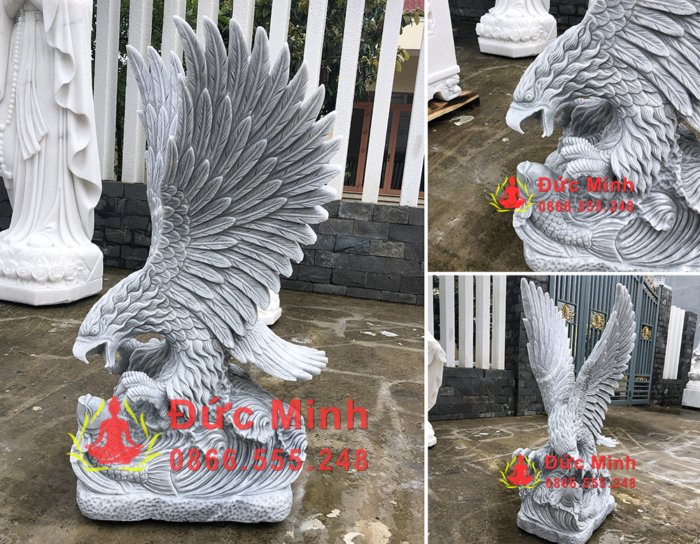 Tượng Đại Bàng Đá Cao 1m