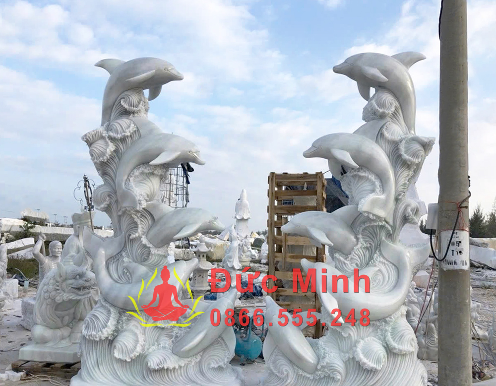 1. Vẻ đẹp nghệ thuật và giá trị cảnh quan của tượng cá heo đá