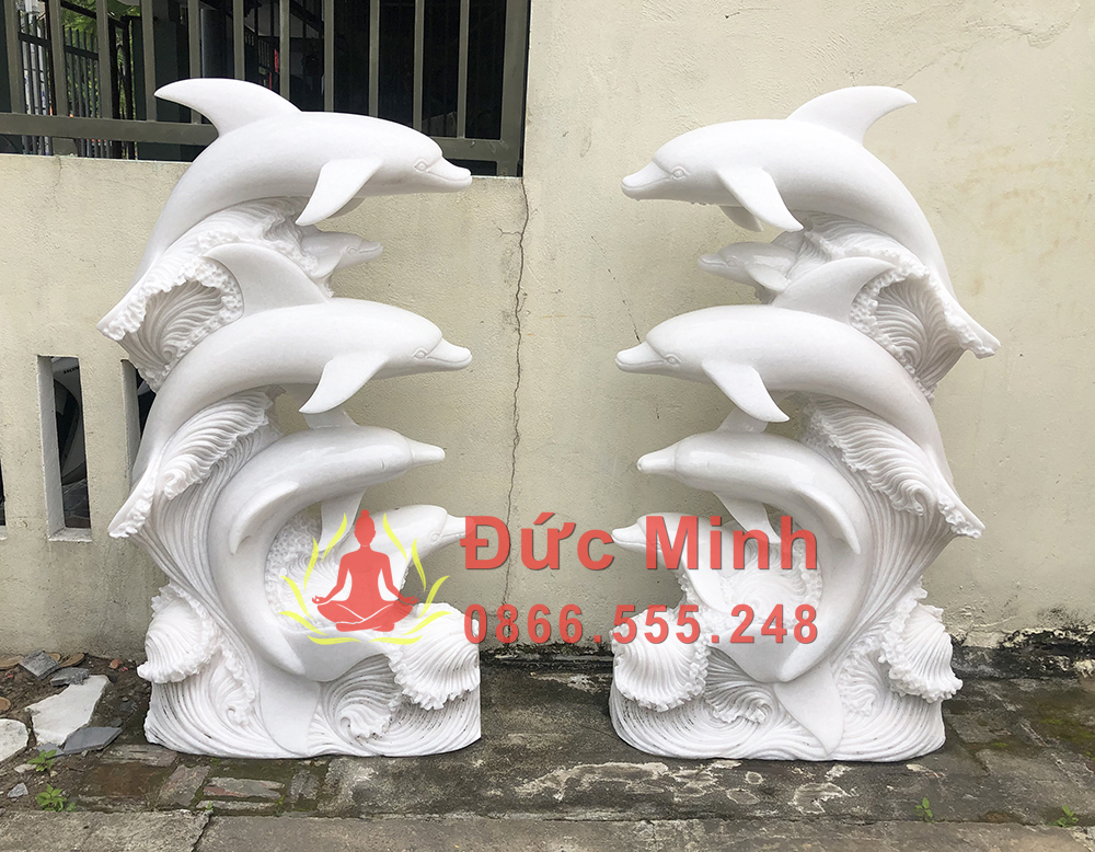 Tượng Cá Heo Bằng Đá Tự Nhiên Đẹp