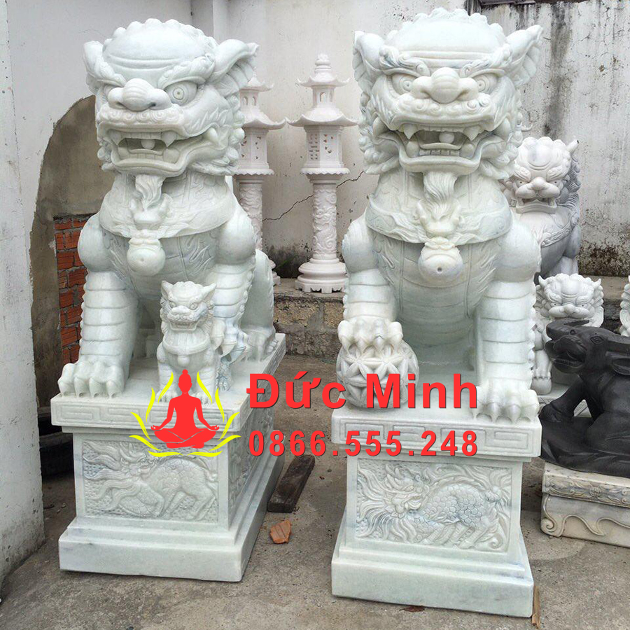 Tượng Nghê Đá Việt Nam Đẹp Đặt Cổng