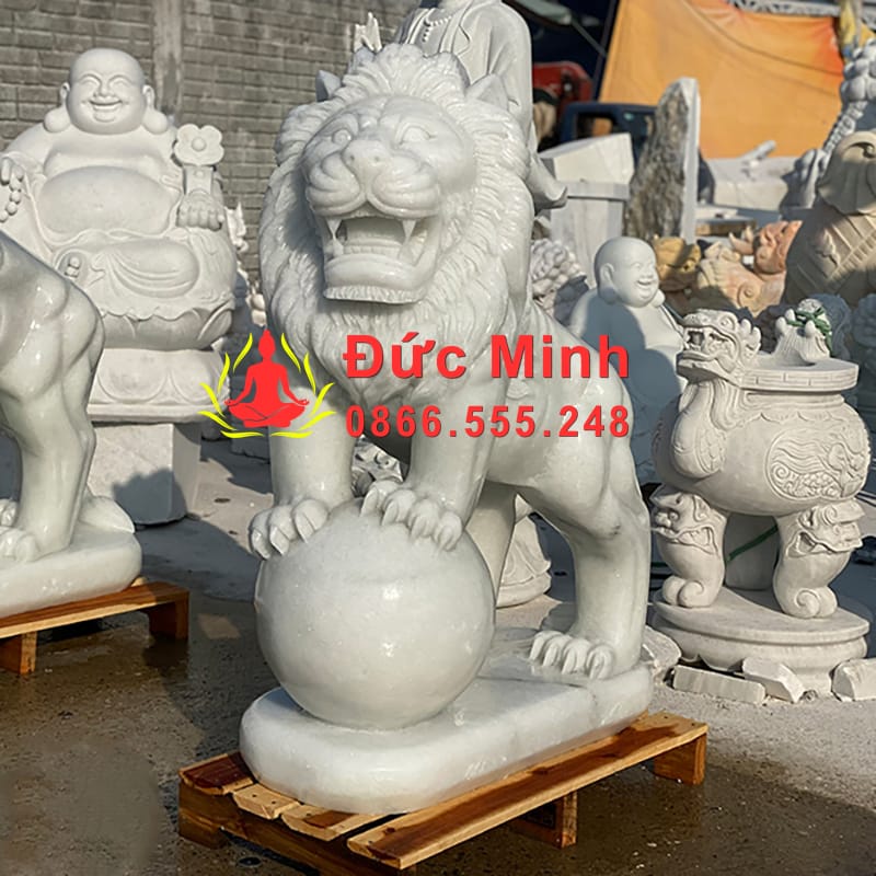 Tượng Sư Tử Đá Phong Thủy Trấn Cổng Đẹp Nhất Hà Nội