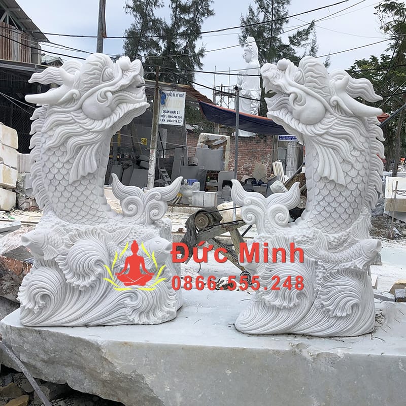 Tượng Cá Chép Hóa Rồng Phong Thủy Đẹp Tại Hà Nội