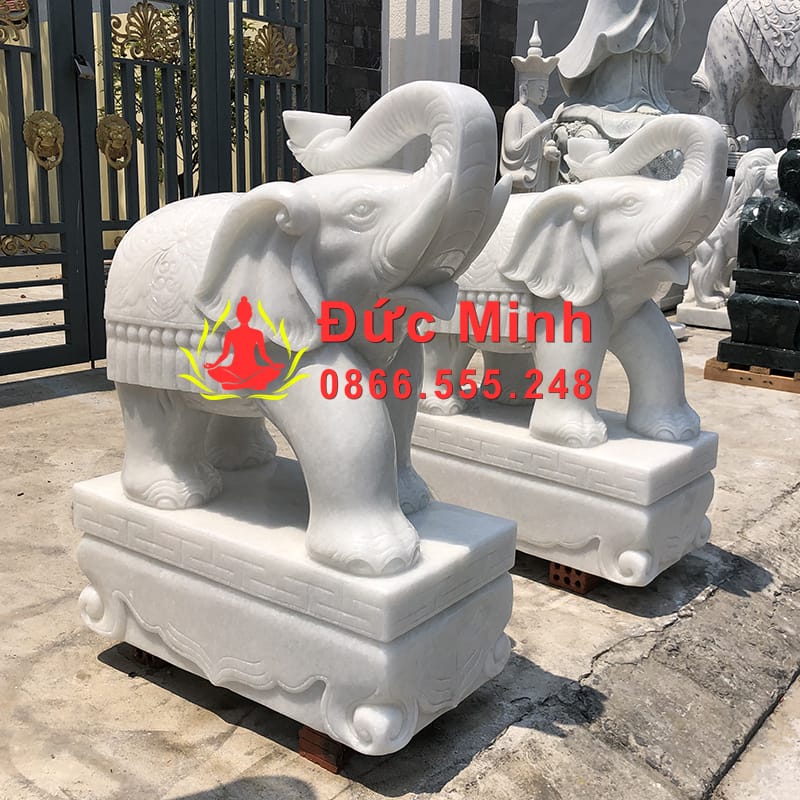 Tượng Voi Đá Phong Thủy Đẹp Tại Sài Gòn