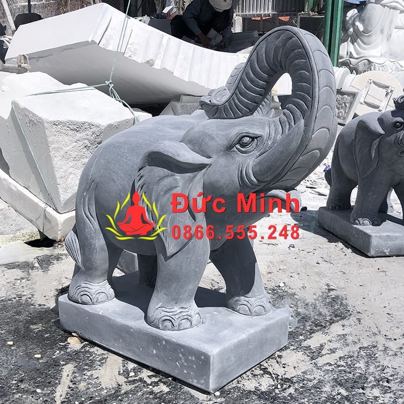 Tượng Voi Đá Sa Thạch Phong Thủy Đẹp