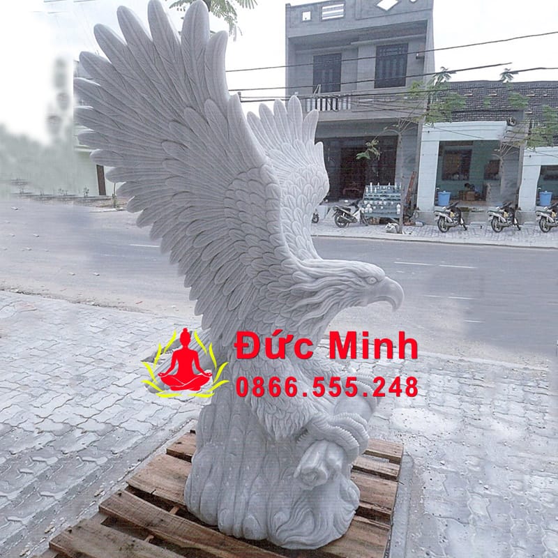 Tượng Đại Bàng Đá Phong Thủy Tung Cánh Đá Non Nước Đẹp