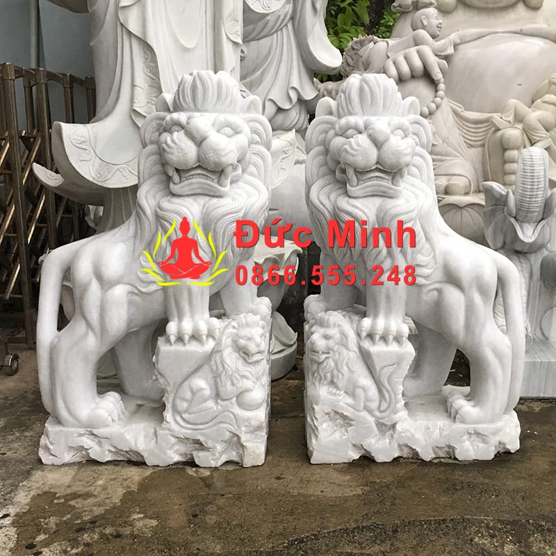 Tượng Sư Tử Núi Bằng Đá Cẩm Thạch Tại Hà Nội