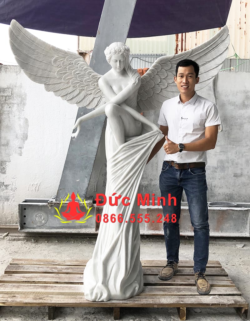 Tượng Thiên Thần Thanh Khiết Đá Non Nước Đẹp