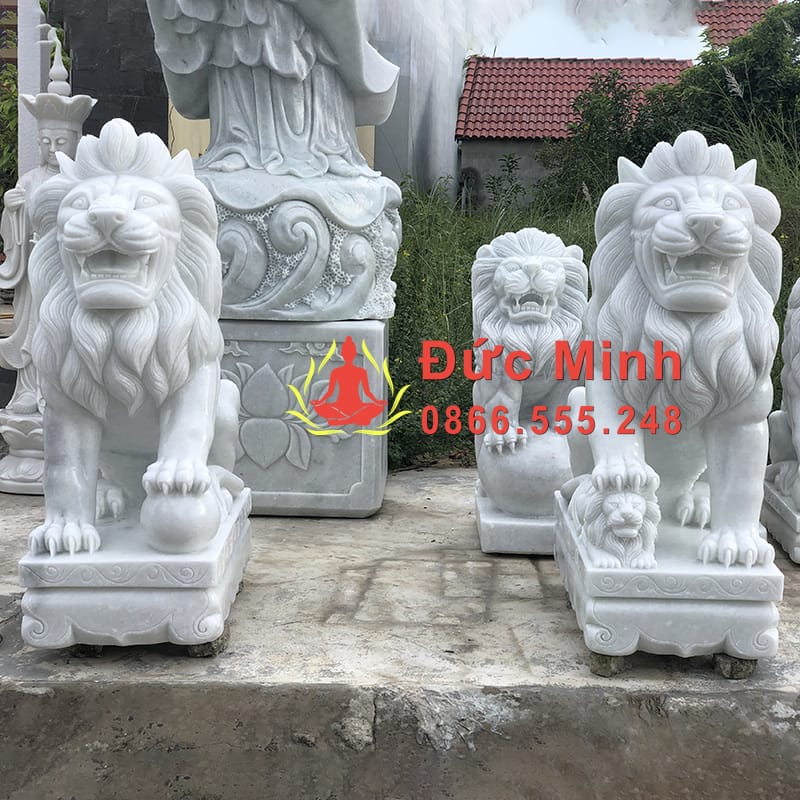Tượng Sư Tử Đá Phong Thủy Để Cổng Cho Gia Đạo