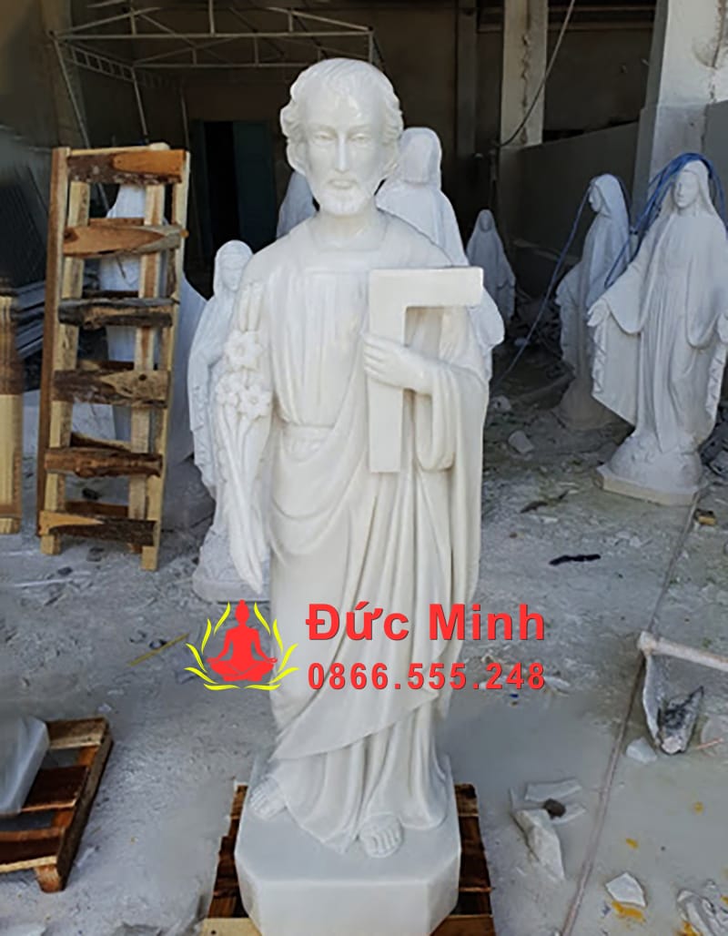 Tượng Đá Giuse Thợ Đá Cẩm Thạch Đẹp Tại Lâm Đồng