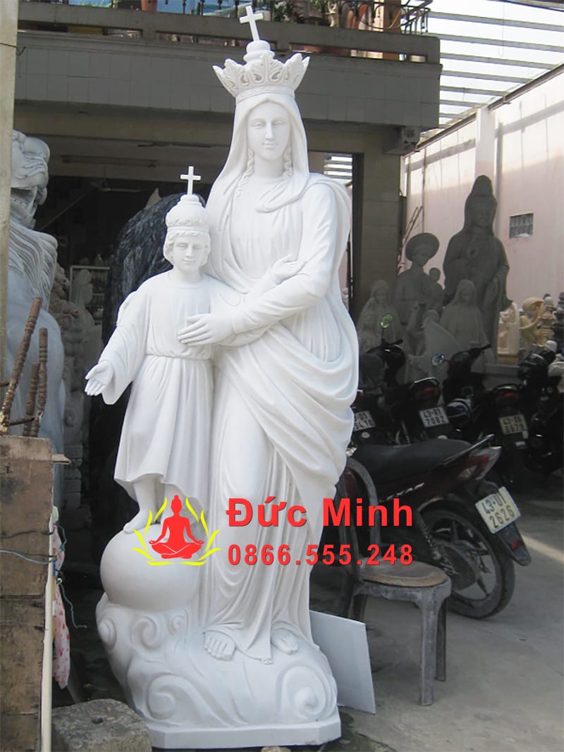 Tượng Đức Mẹ Hằng Cứu Giúp Bằng Đá Cẩm Thạch Đẹp Nhất Nam Định