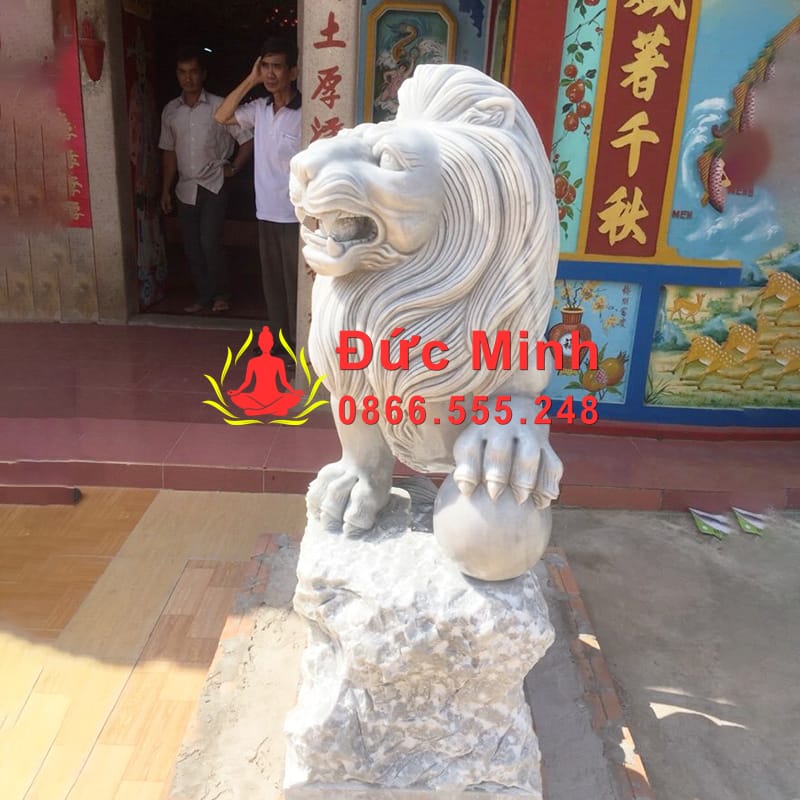 Tượng Sư Tử Đá Để Nhà Thờ Cổng Chùa Đẹp