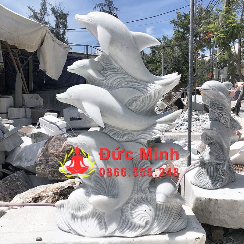 Tượng Cá Heo Đá Trang Trí Đẹp Nhất Nha Trang