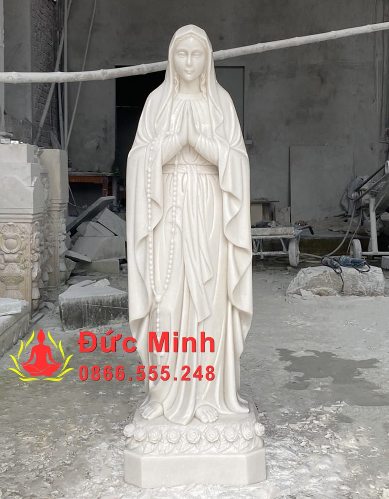 Tượng Đức Mẹ Lộ Đức Đá Cẩm Thạch Đẹp Nhất Tại Đồng Nai