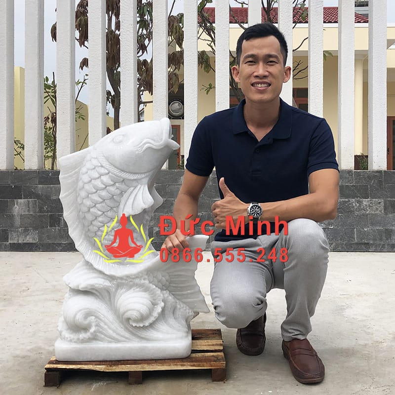 Tượng Cá Chép Đá Phong Thủy Đẹp Nhất
