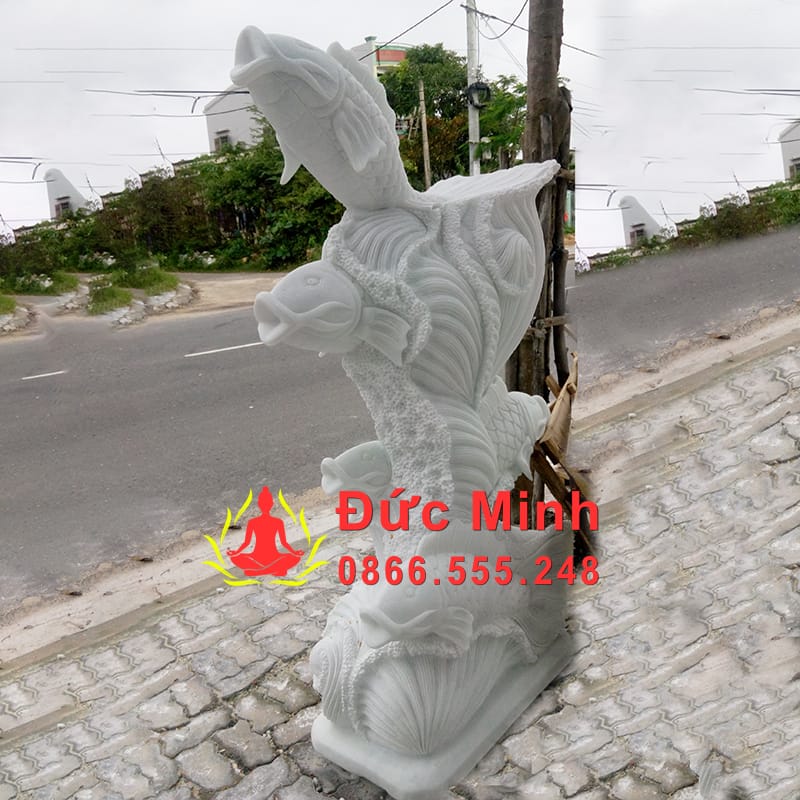 Tượng Cá Chép Đá Phun Nước Đẹp Tại Huế