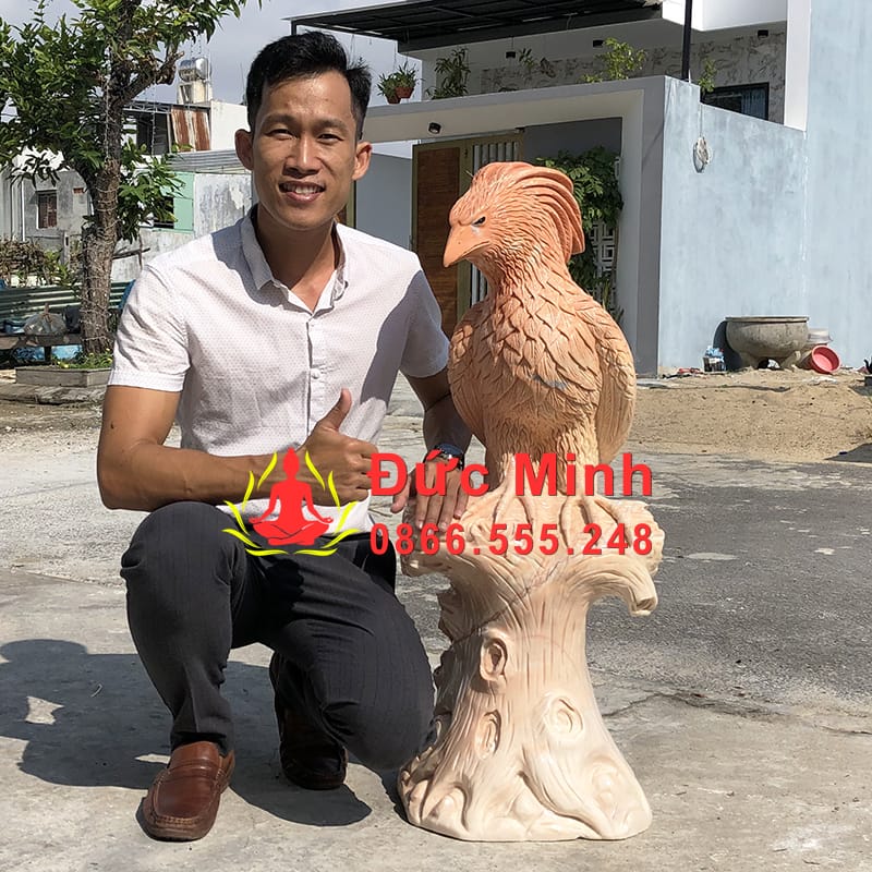 Tượng Chim Phượng Hoàng Đá Cẩm Thạch Đẹp Nhất Hiện Nay
