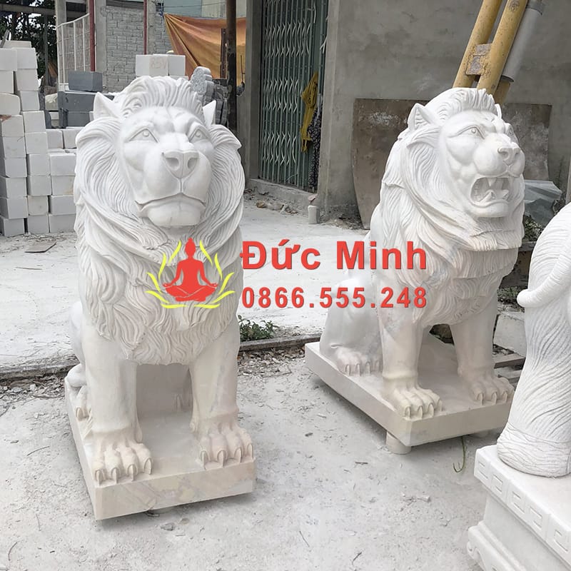 Tượng Đá Sư Tử Gác Cổng Nhà Đẹp