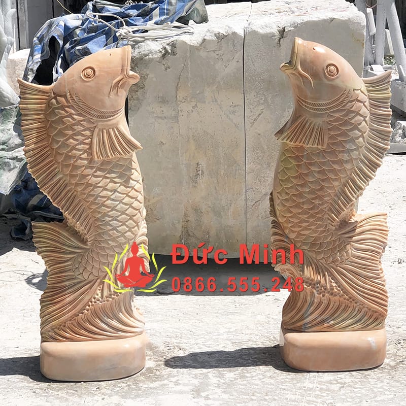 Tượng Cá Chép Đá Phong Thủy Đẹp Nhất Sài Gòn