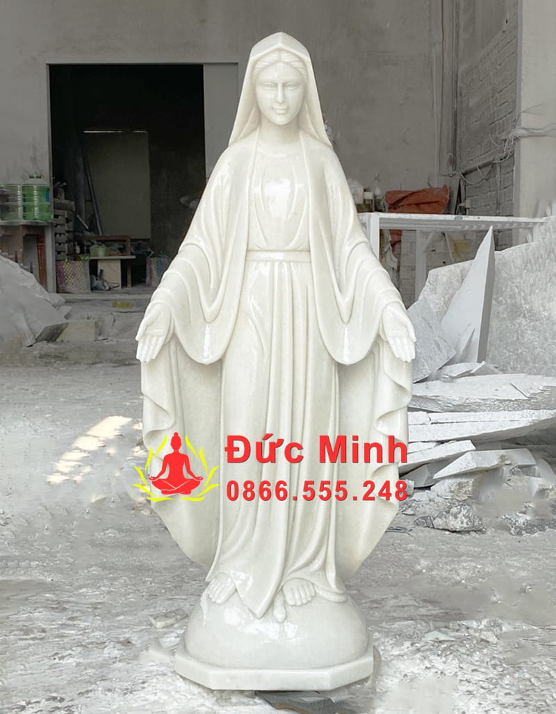 Tượng Đức Mẹ Ban Ơn Đá Tự Nhiên Nguyên Khối Hà Nội