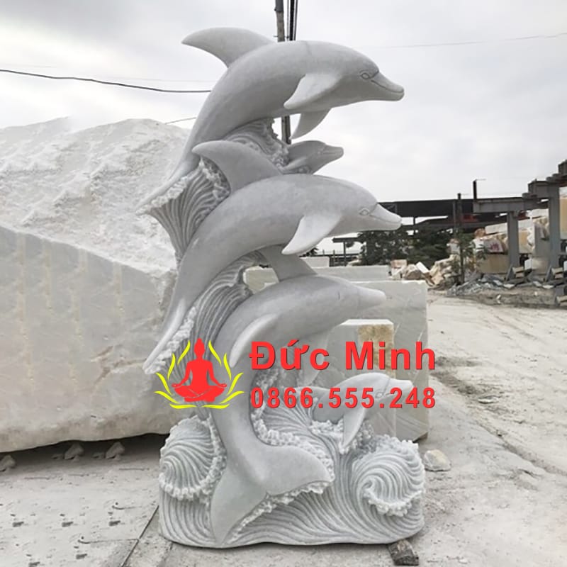Tượng Cá Heo Đá Tự Nhiên Đẹp Nhất Bình Thuận