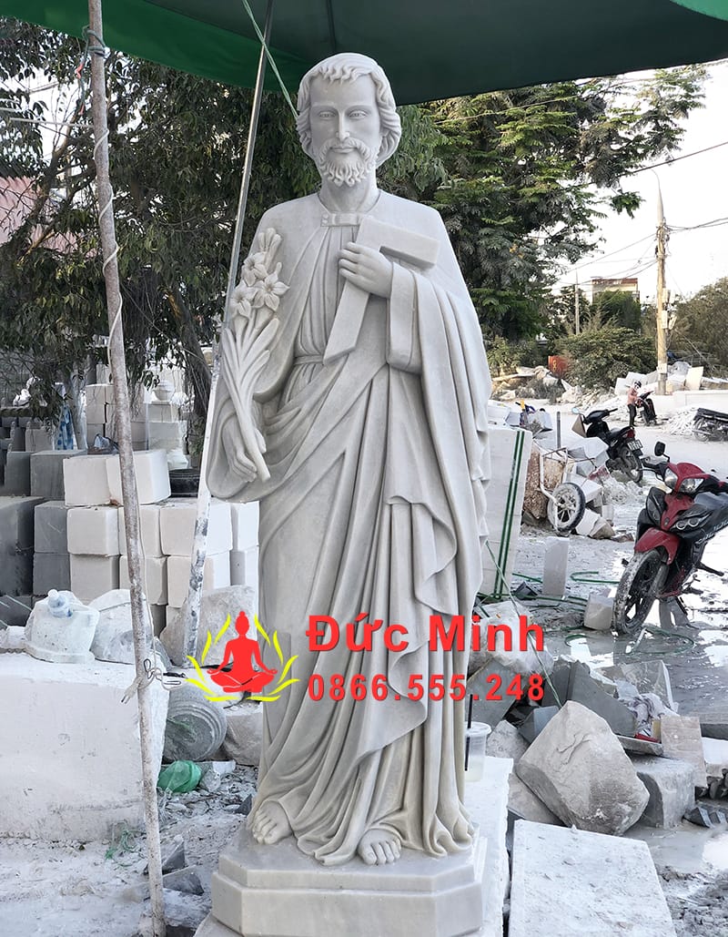 Tượng Thánh Cả Giuse Thợ Đá Tự Nhiên Đẹp Tại Vũng Tàu