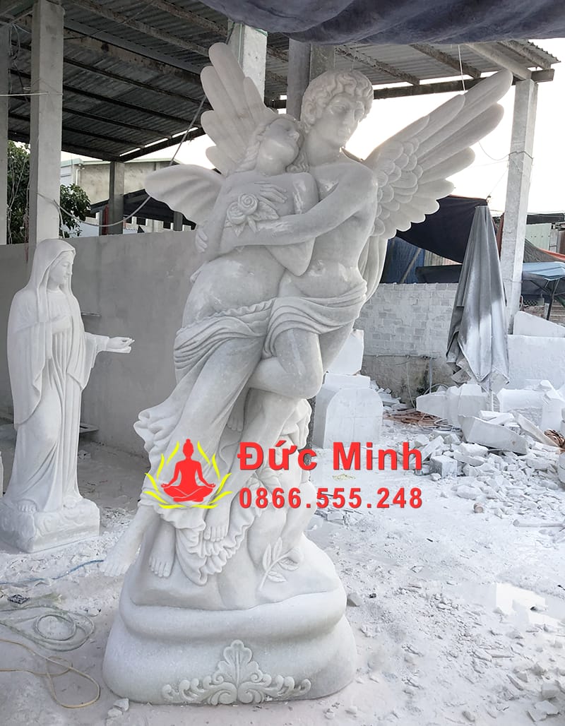Tượng Apollo Và Daphne Bằng Đá Cẩm Thạch Trắng