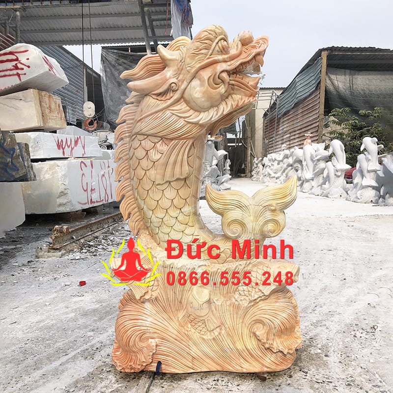 Tượng Cá Chép Đá Phong Thủy Đẹp Tại Bình Dương