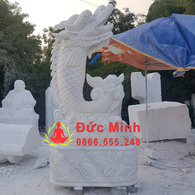 Tượng Cá Chép Đá Hóa Rồng Đẹp